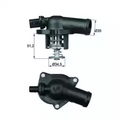 MAHLE Termostat Kapaklı TI17109