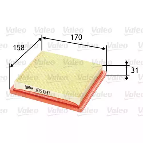 VALEO Hava Filtre 585097