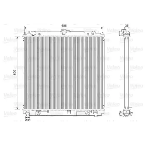 VALEO Motor Su Radyatörü 701610