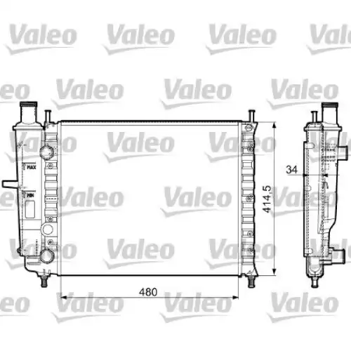 VALEO Motor Su Radyatörü 732788