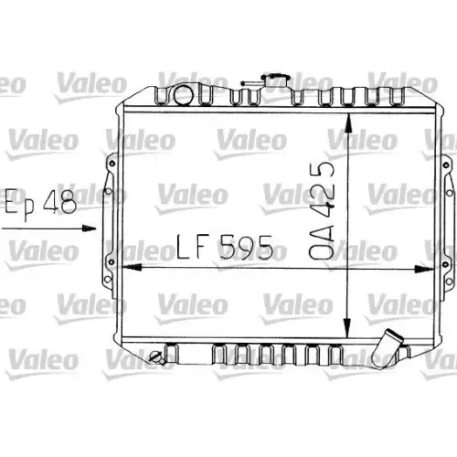 VALEO Motor Su Radyatörü 730454