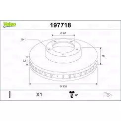 VALEO Ön Fren Diski Takım 197718