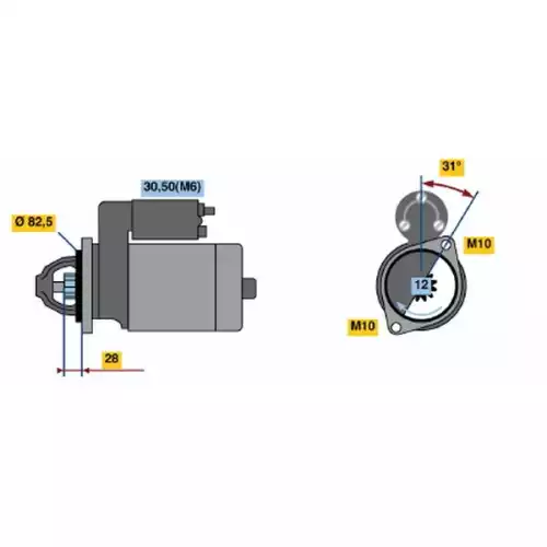 BOSCH Marş Motoru 0001115047