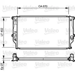 VALEO Motor Su Radyatörü 735216