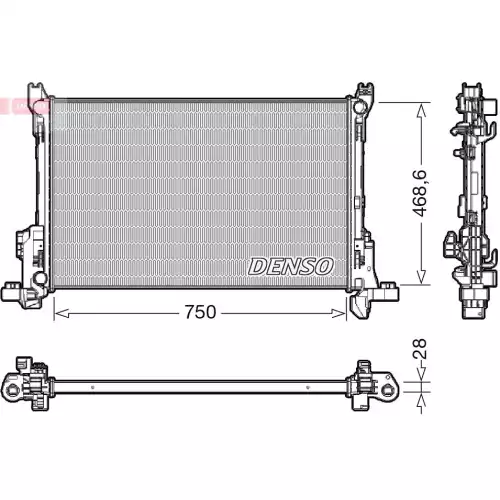 DENSO Motor Su Radyatörü DRM09174