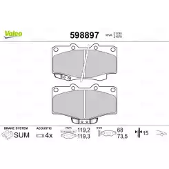 VALEO Ön Fren Balatası Tk 598897