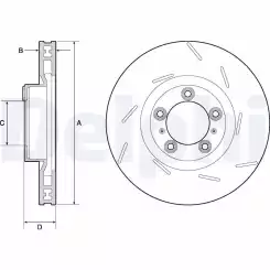 DELPHI Ön Fren Diski Sağ BG9127C