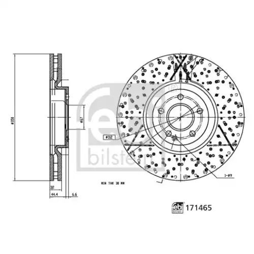 FEBI BILSTEIN Fren Diski Ön Adet FEBİ 171465