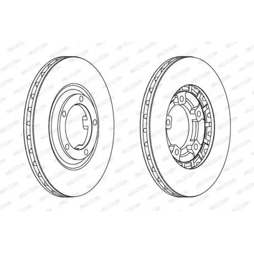 FERODO Ön Fren Diski Havalı (258 5) DDF461
