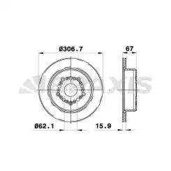 BRAXIS Arka Fren Diski AE0764