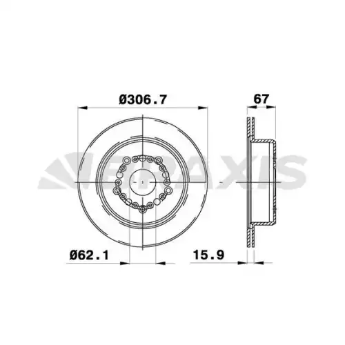 BRAXIS Arka Fren Diski AE0764