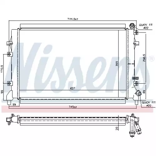 NISSENS Turbo İntercool Radyatörü 65324