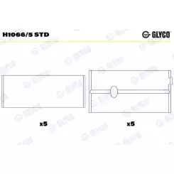 GLYCO Ana Yatak Std H1066/5 STD