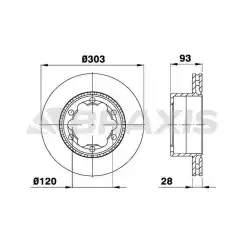 BRAXIS Arka Fren Diski AD0987