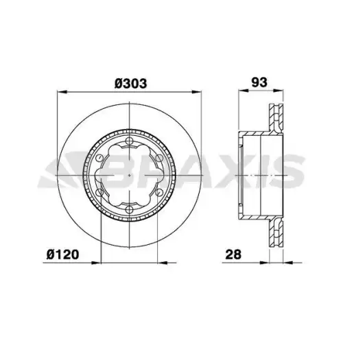 BRAXIS Arka Fren Diski AD0987