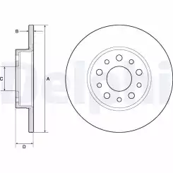 DELPHI Arka Fren Diski Adet BG4798C