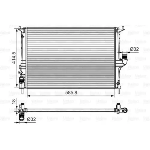 VALEO Motor Su Radyatörü Klimalı 700801