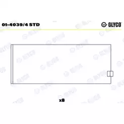 GLYCO Kol Yatak Std 01-4039/4STD