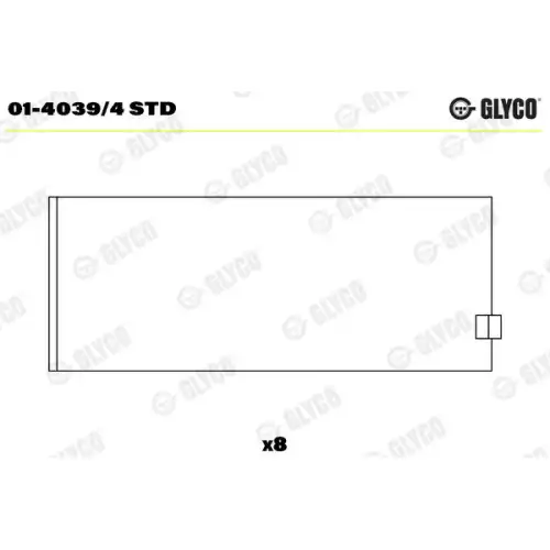 GLYCO Kol Yatak Std 01-4039/4STD