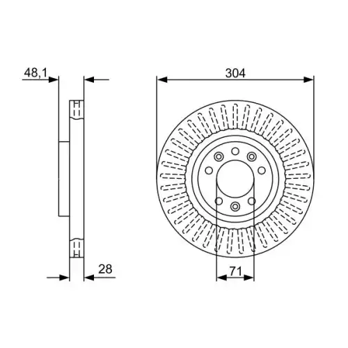 BOSCH Ön Fren Diski 0986479A89