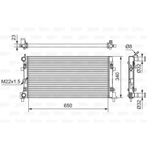 VALEO Motor Su Radyatörü 701522