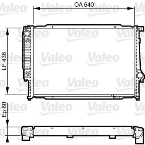 VALEO Motor Su Radyatörü 732596