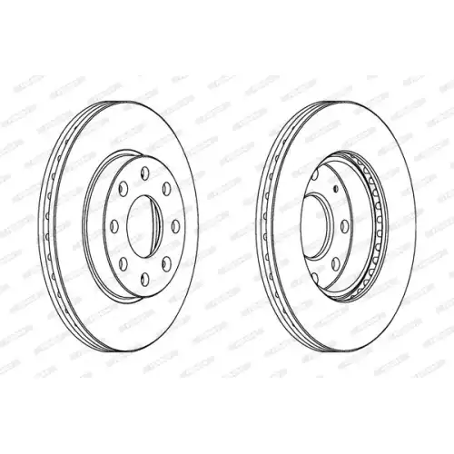 FERODO Ön Fren Diski Havalı (236 6) DDF1279