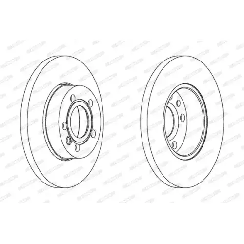 FERODO Ön Fren Diski 282X18 5X112 DDF1011