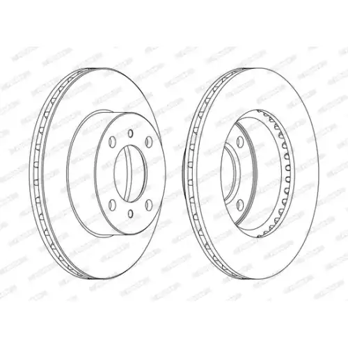 FERODO Ön Fren Diski Havalı Takım 236 4mm DDF1005C