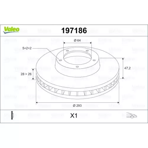 VALEO Ön Fren Diski Takım 197186