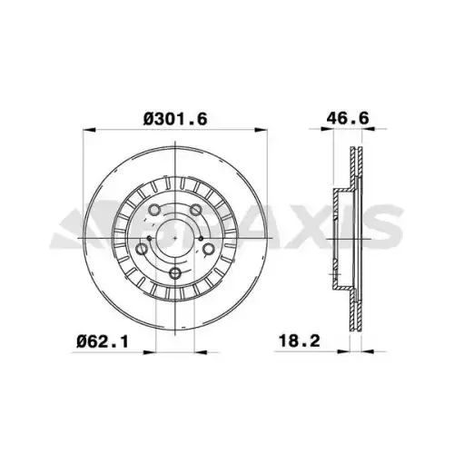 BRAXIS Arka Fren Diski Havalı AE0269