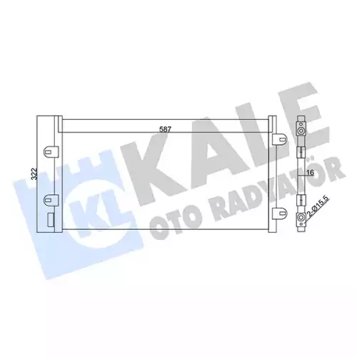 KALE Klima Radyatörü Kondanser Brazing 350565