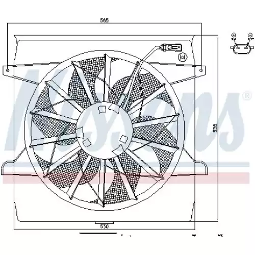 NISSENS Radyatör Fan Motoru 85452