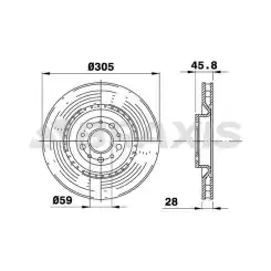 BRAXIS Ön Fren Diski Havalı AE0325