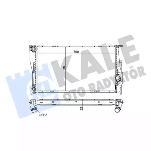 KALE Motor Su Radyatörü 354600