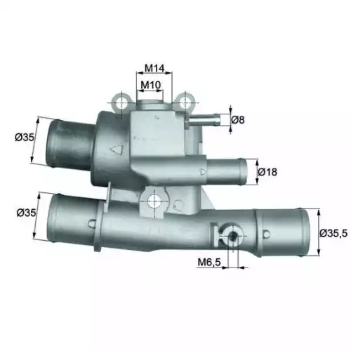 MAHLE Termostat 88°C Çift Delik V2350 TI12488