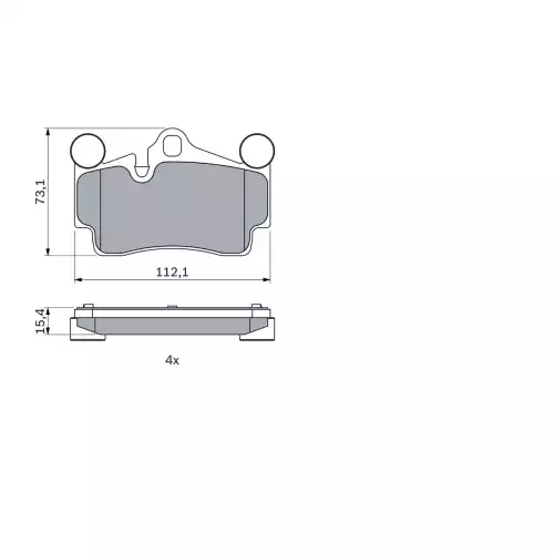 BOSCH Arka Fren Balatası Tk 597552 0986424741