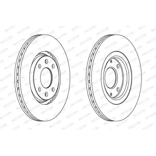 FERODO Ön Fren Diski Havalı 283Mm DDF489