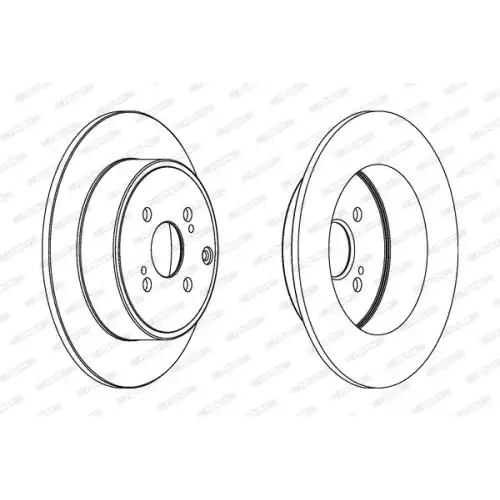 FERODO Arka Fren Diski Düz (279 4) DDF1421