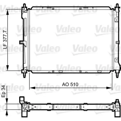 VALEO Motor Su Radyatörü 734437