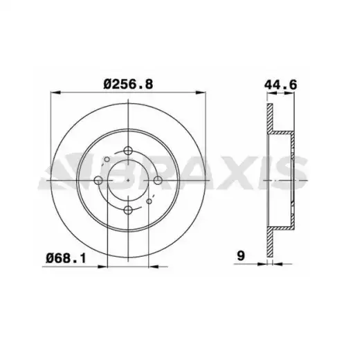 BRAXIS Arka Fren Diski AE0582