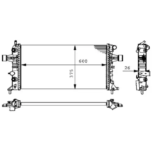 MAHLE Motor Su Radyatörü 8MK376710-324-CR228000S