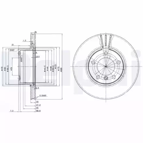 DELPHI Fren Diski Ön Takım BG3043