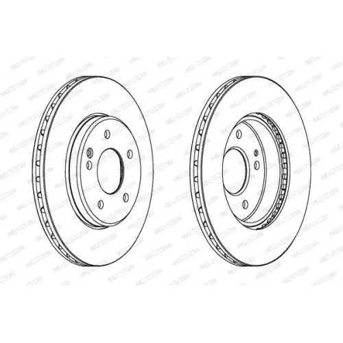 FERODO Ön Fren Diski Hava Soğutmalı DDF588