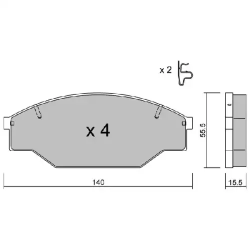 AISIN Ön Fren Balatası Tk D2069 BPTO-1915