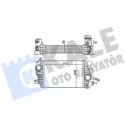 KALE Turbo İntercool radyatörü KALE 345065