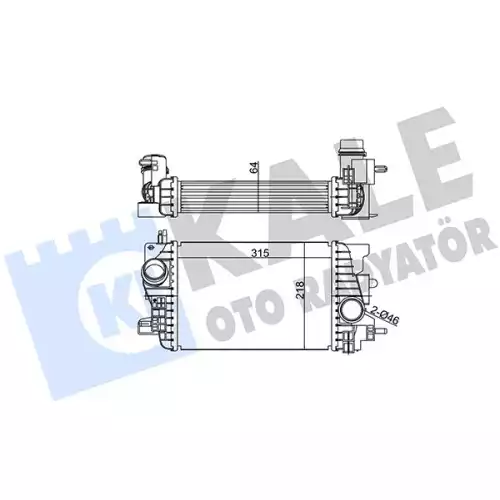 KALE Turbo İntercool radyatörü KALE 345065