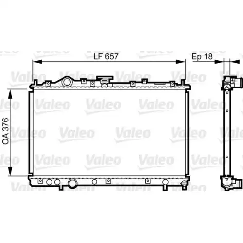 VALEO Motor Su Radyatörü 732612