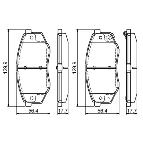 BOSCH Ön Fren Balatası Tk 0986494692