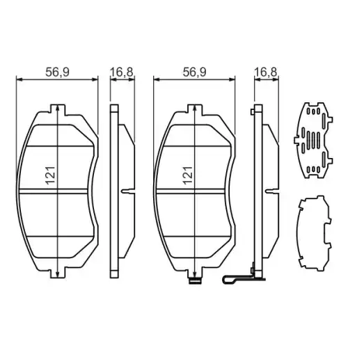 BOSCH Ön Fren Balatası Tk 0986494315